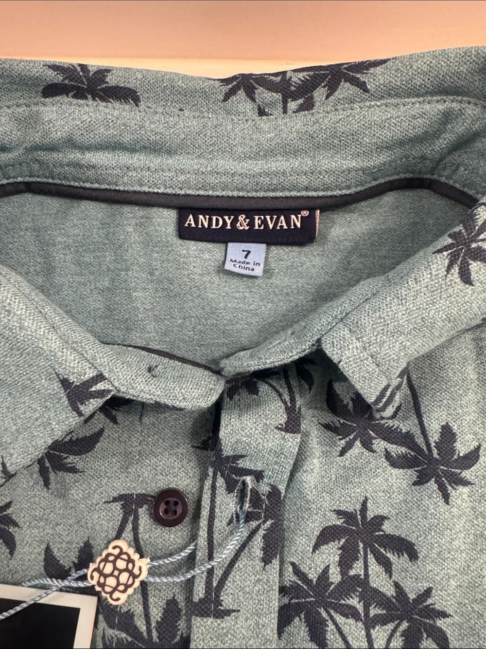 Andy & Evan Palm Tree Button Down